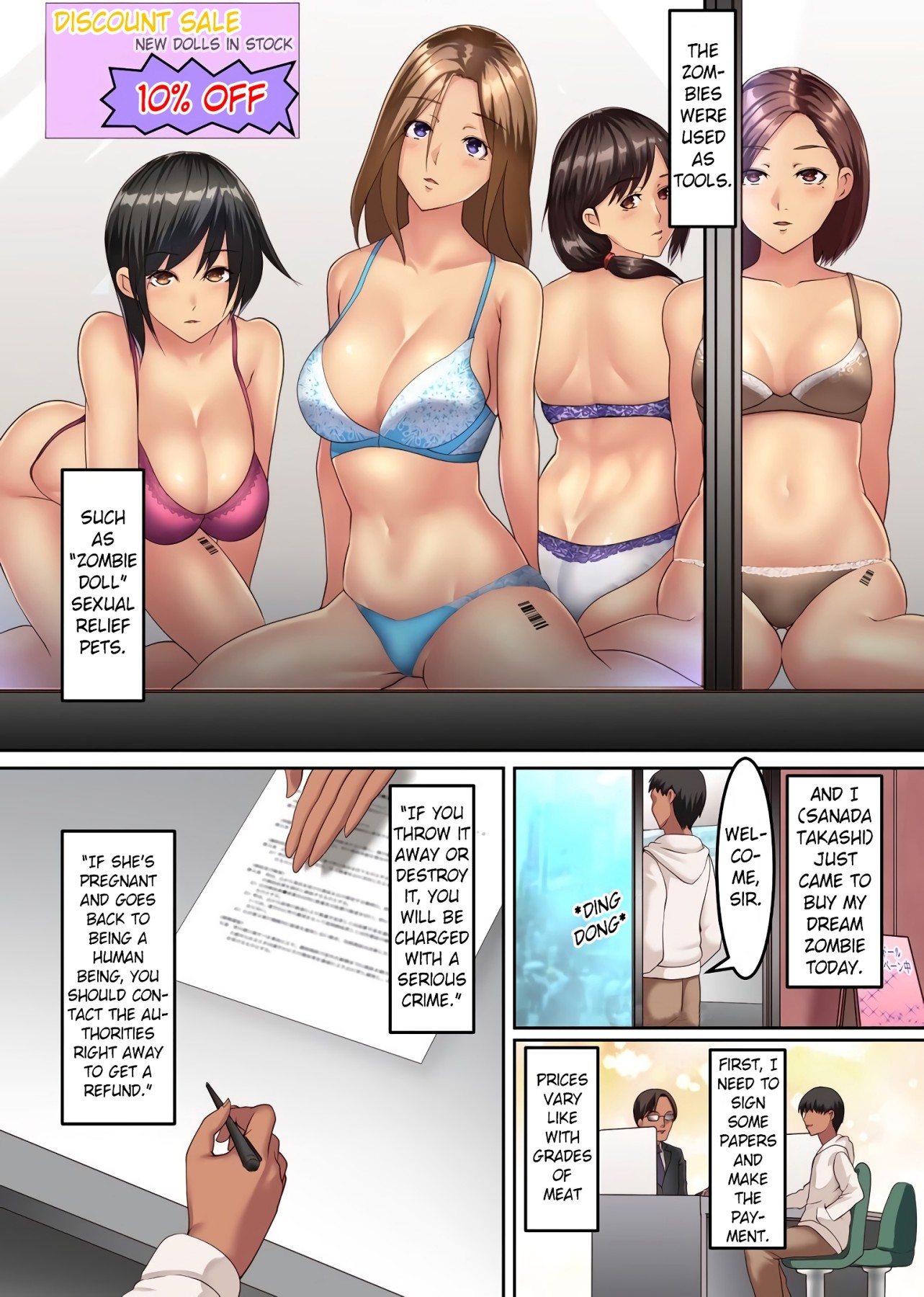 Hentai Manga Comic-Zombie Harem! Impregnation Harem with Beautiful Women Infected By The Virus-Read-3